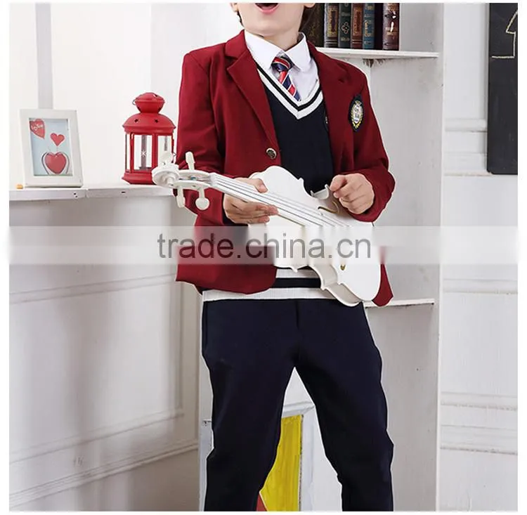 British wind suits school boys and girls uniforms trousers sets spring and autumn middle school students uniform custom made