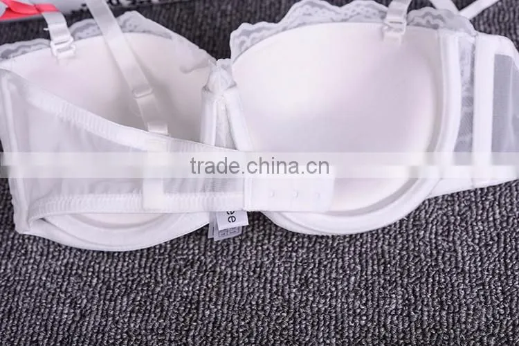 Body color sexy breast woman bra set