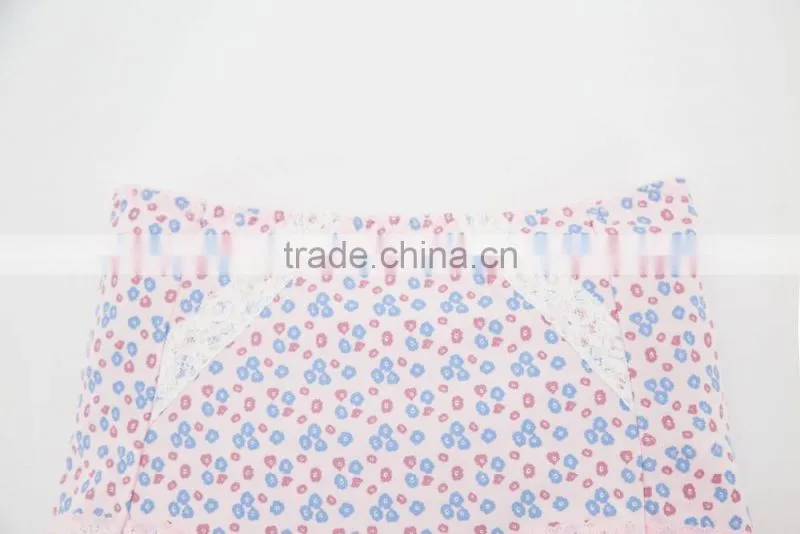 Printing Best Quality 95% Cotton 5% Spandex with Lace Custom Sexy Fancy Woman Underwear