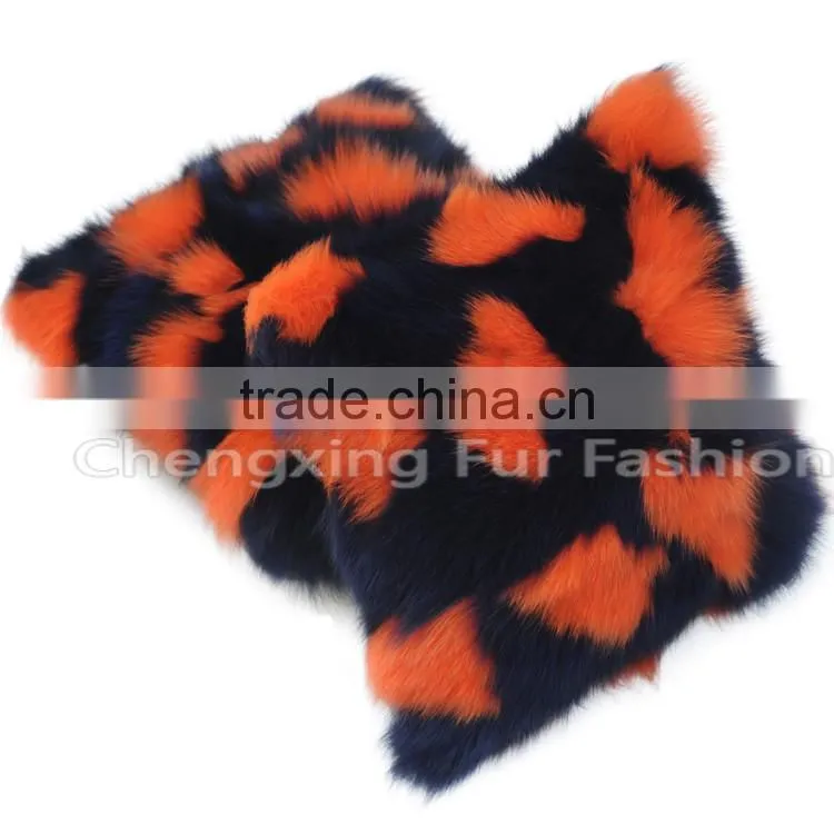 CX-D-33E Real Fox Fur Decorative Throw Pillow Case Plain Cushion Pillow Cover