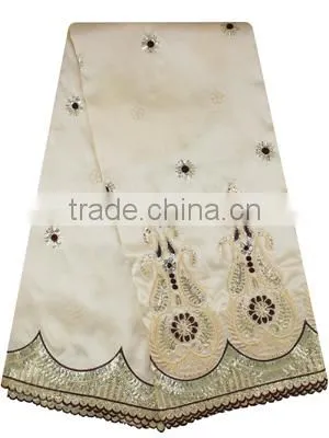 2017 Popular Stretchable Battenburg Silk George Lace, African Fabrics