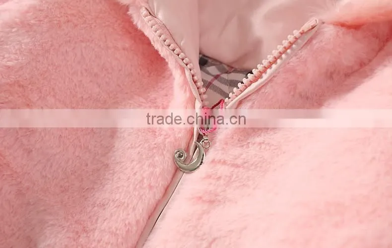 Hot Sale Kids Wholesale Long Winter Clothes Children Faux Fur Coats For Girls