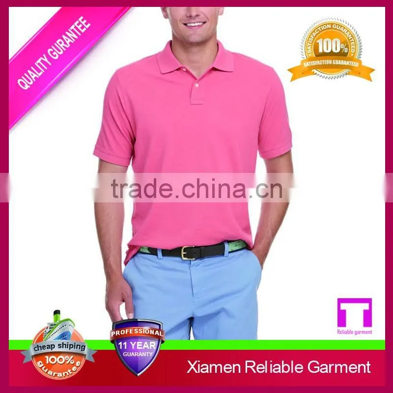 Knit collars white men polo shirt supplier in china