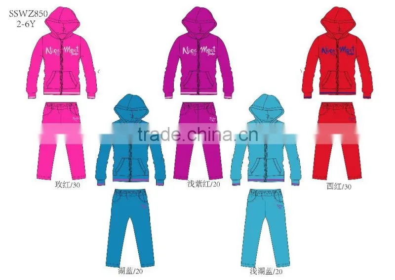 cheap Girl's knit set sports wear wholesale lot