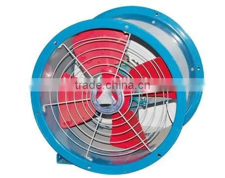 Low noise industrial piping, plant using the axial fan, ventilation fan