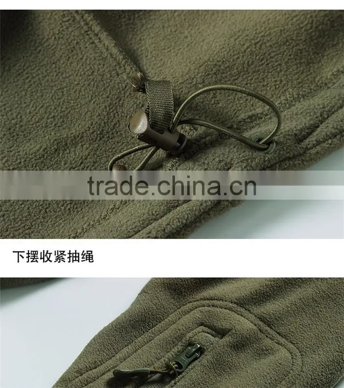 2017 Hot Sell army polar fleece jacket for men
