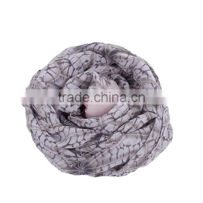 Voile Scarves & Wraps Rectangle Light Brown Halloween Cobweb Bulk Scarves