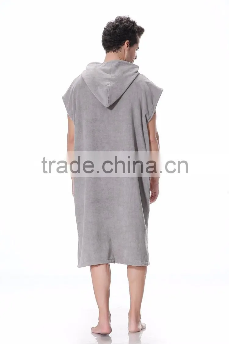 Microfiber hooded towel surf hooded poncho towel