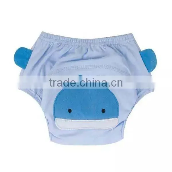 fox pattern soft cotton washable baby cloth diaper nappy