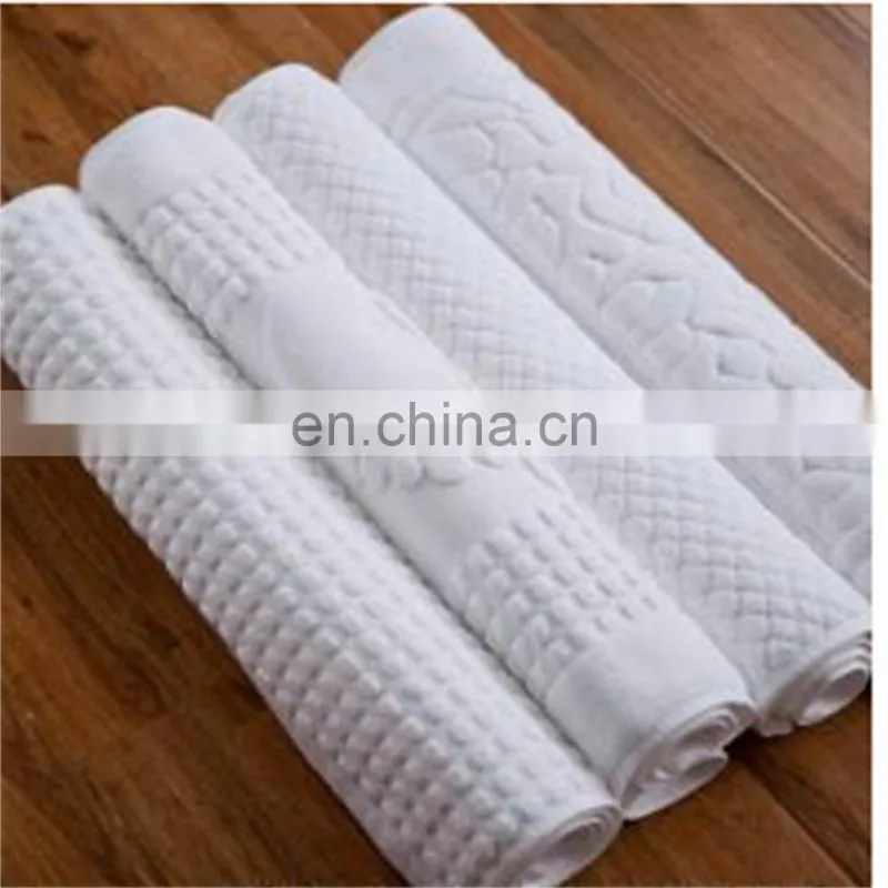 cheap 100% long stapled cotton non slip bath mat