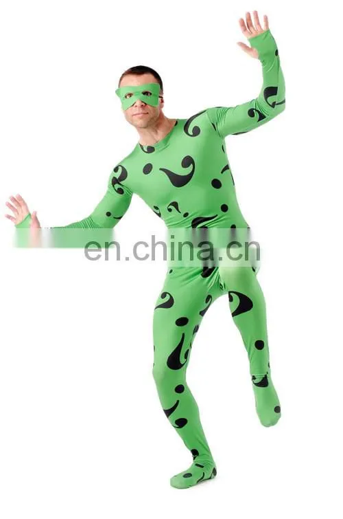 Green Spandex Morph Suits Full Body Cosplay Costume