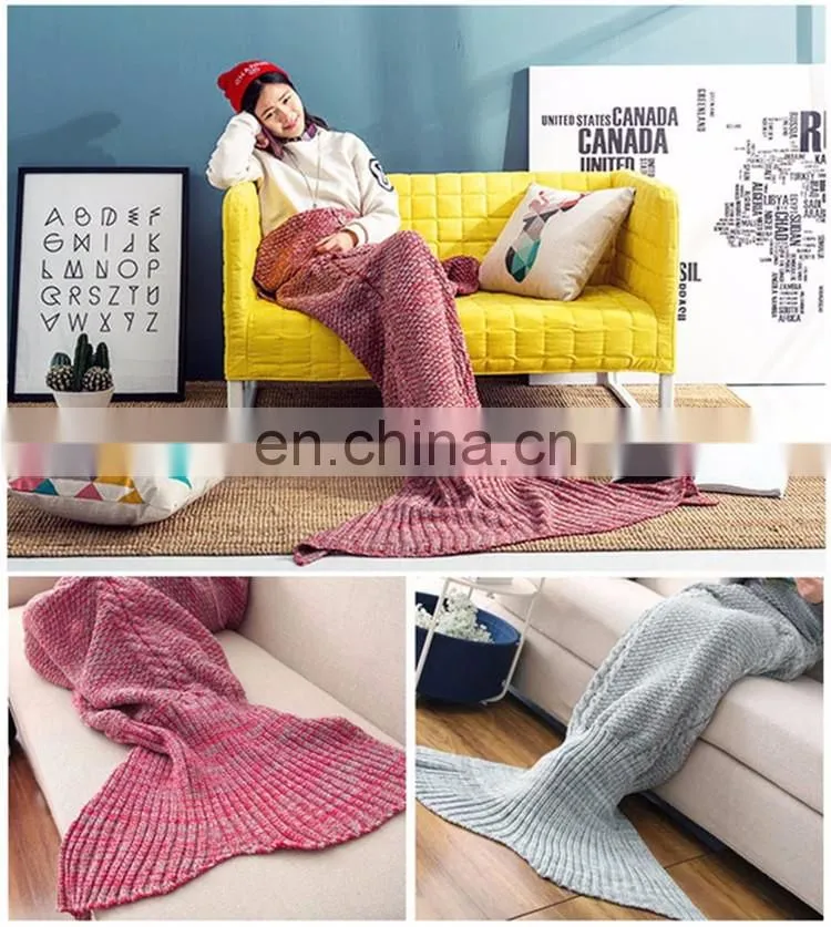 Wool sofa warm mermaid tail promotional fitting gifts