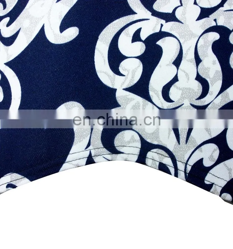 Long Sleeves Plus Size White Floral Print Tunic For Old Women
