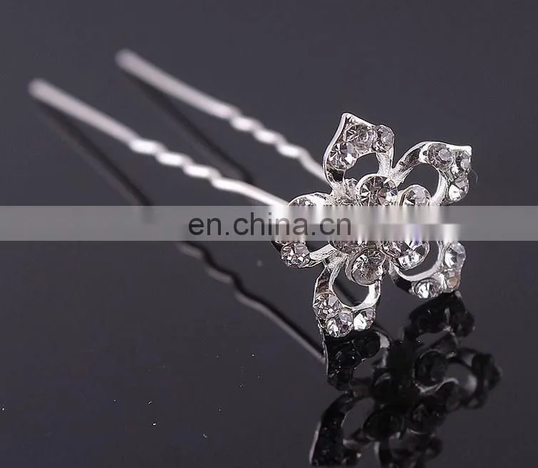 Factory wholesale silver five star hair pins