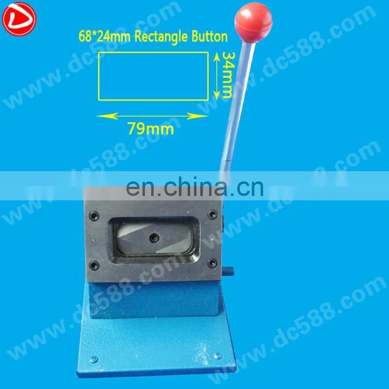 2015 newest 68*24mm rectangle badge paper cutter