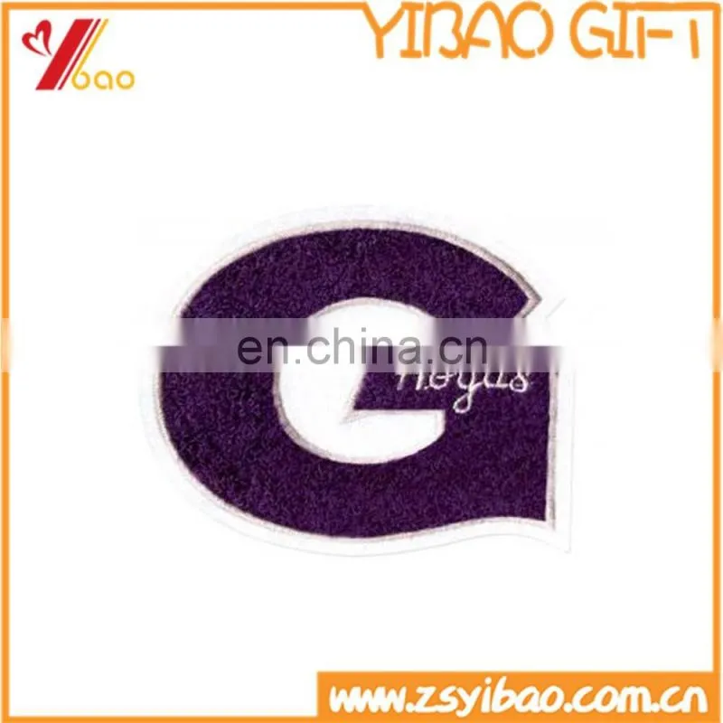 Wholesale cheap custom chenille patch for jacket / clothing