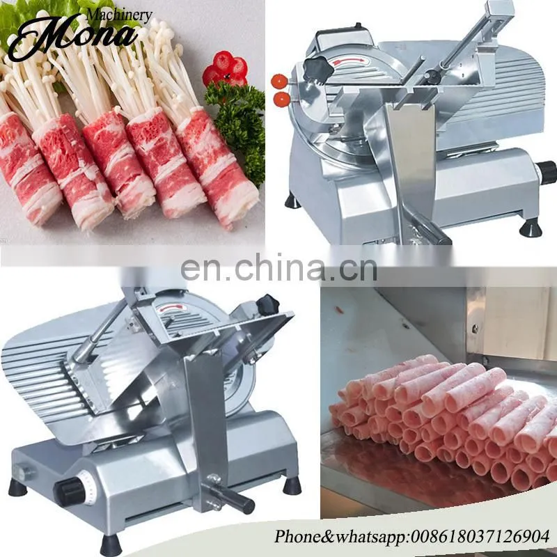 Best selling commercial stainless steel full automatic bacon slicer/cutting frozen meat machine for sale