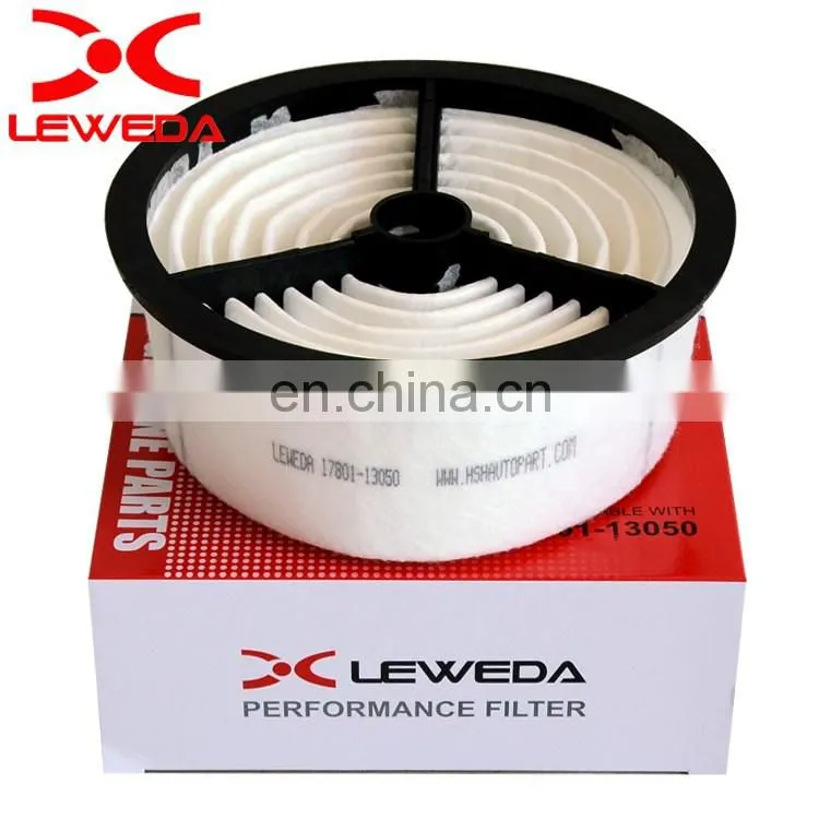 China auto filter manufacturer leweda performance air filter 17801-13050