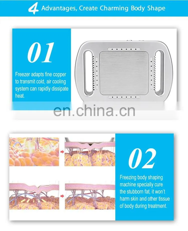 Home Portable Belly Reduction Fat Lifting Firming Slimming Machine / Frozen Shaping Weight Loss Instrument