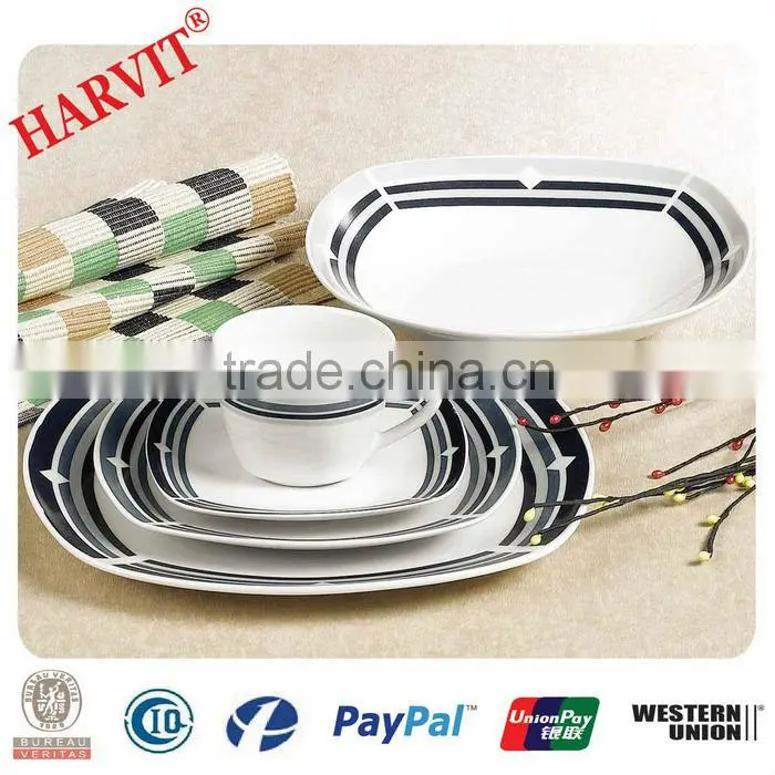 20pcs Morden Design Porcelain Dinner Set Square