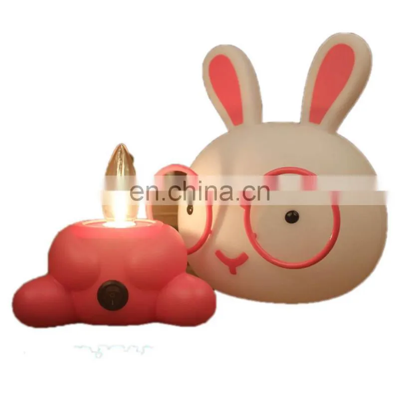 Horsten rabbit glasses cute cartoon desk lamp children room lights home decoration lamp