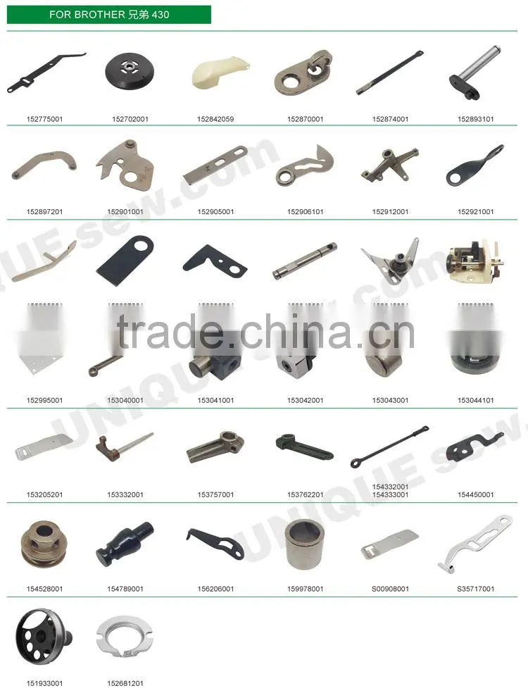 Sewing machine spare parts for BROTHER machine