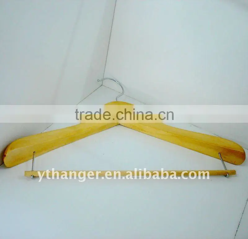 WA70 burly wood suit hanger for garment shop