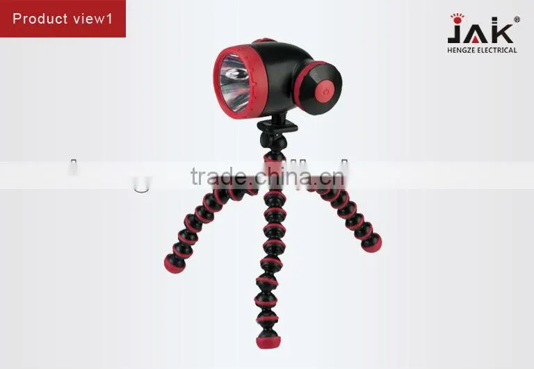 JAK multifunction LED emergency light/alarm light/head and bike light/light sets