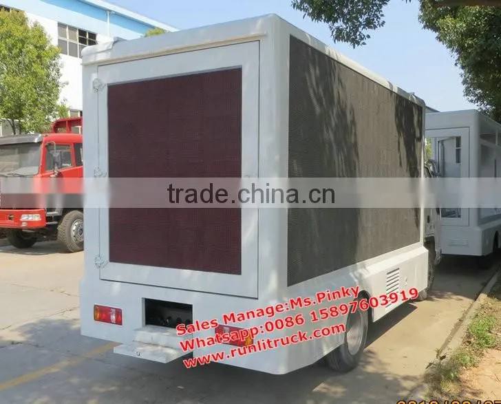 HOWO 6Wheels MiNI LED Trucks, Out door Mobile LED Advertising Truck P10, P8, P6 LED Screen on Sales