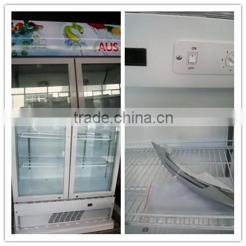 Promotion retail compressor beverage cooler with led light