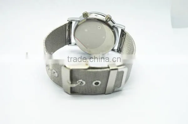 Mirror face led watch for young women with alloy band, roll ball led lights,alloy watch case