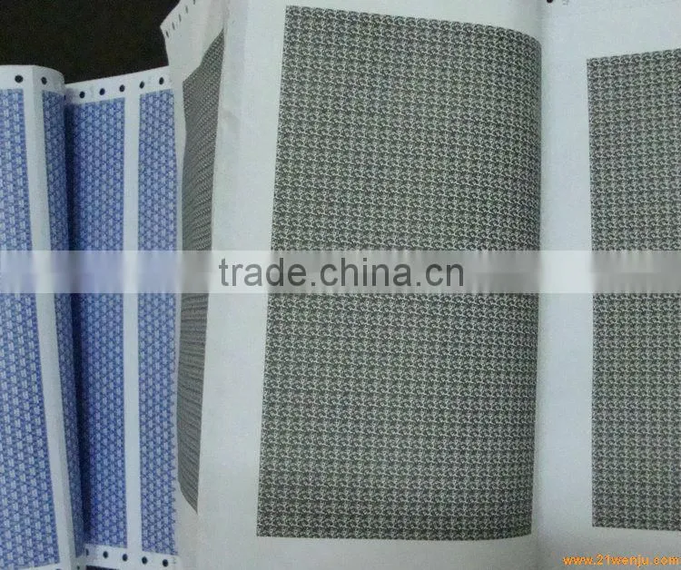 Secrecy envelope printing