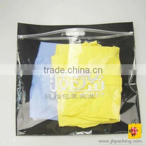 die cut promotional ldpe zipper bag for garment(JA-305)