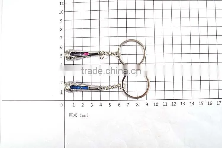 cheap keychains in bulk microphone promotional keychains