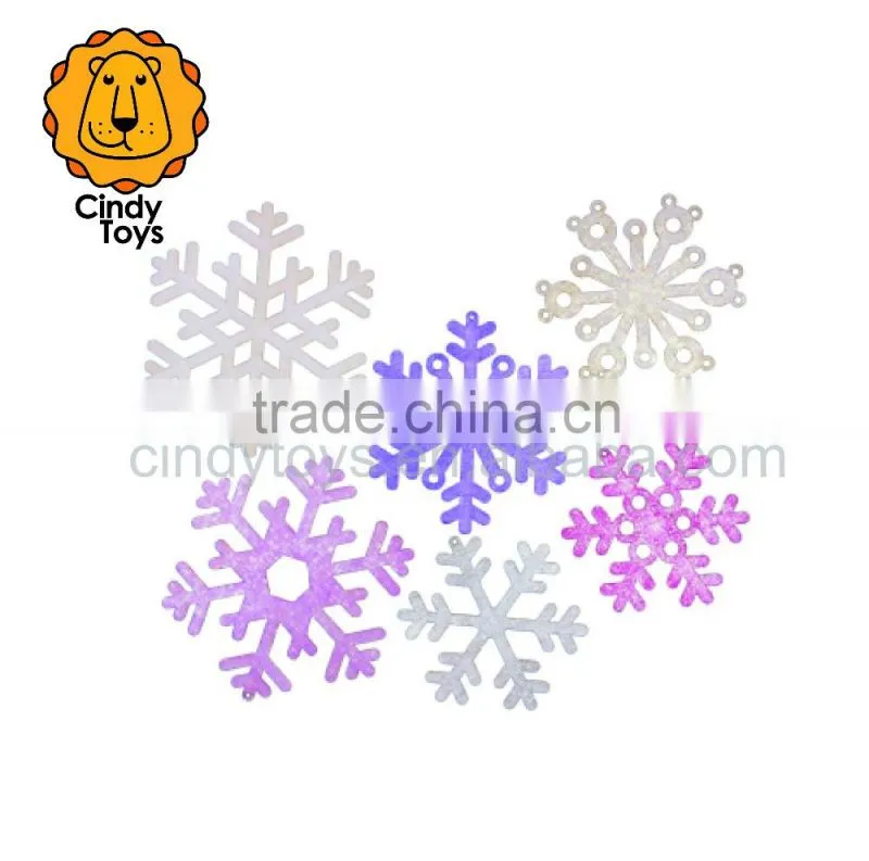 DIY Wooden Craft Hanging Ornaments Snowflakes 6 pcs for Kids