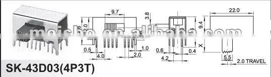 CCC slide circuit breaker control switch