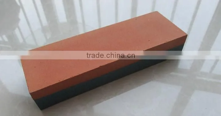Aluminum oxide/silicon carbide knife sharpening stone