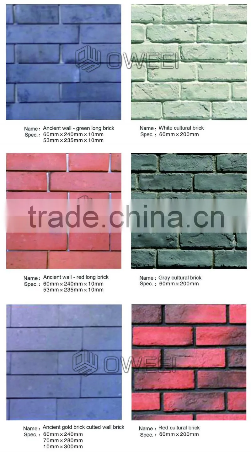 2016 new decorative chinese wall bricks