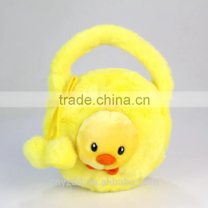 Soft Animal Shape Chicken Handbag/Plush Toy Bag 22cm High/Stuffed Animal Handbag
