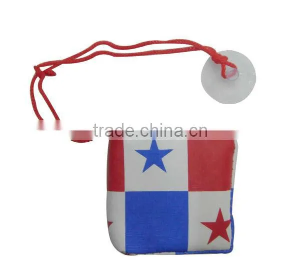 fabric dice car hanger,fabric USA flag dice, promotional gift country falg souvenirs for sport fans