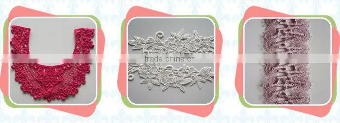 Firm and nice packing high-end embroidery lace trimming