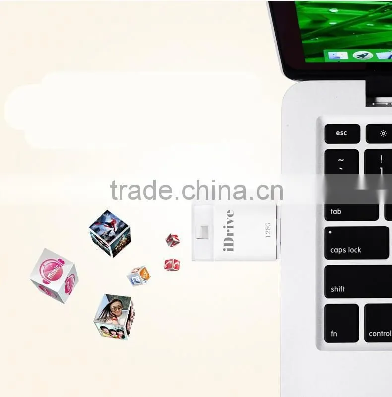 Wholesales Price OTG 16G/32G/64G128G USB Flash Drive Memory Stick for iphone/ipad/ipod