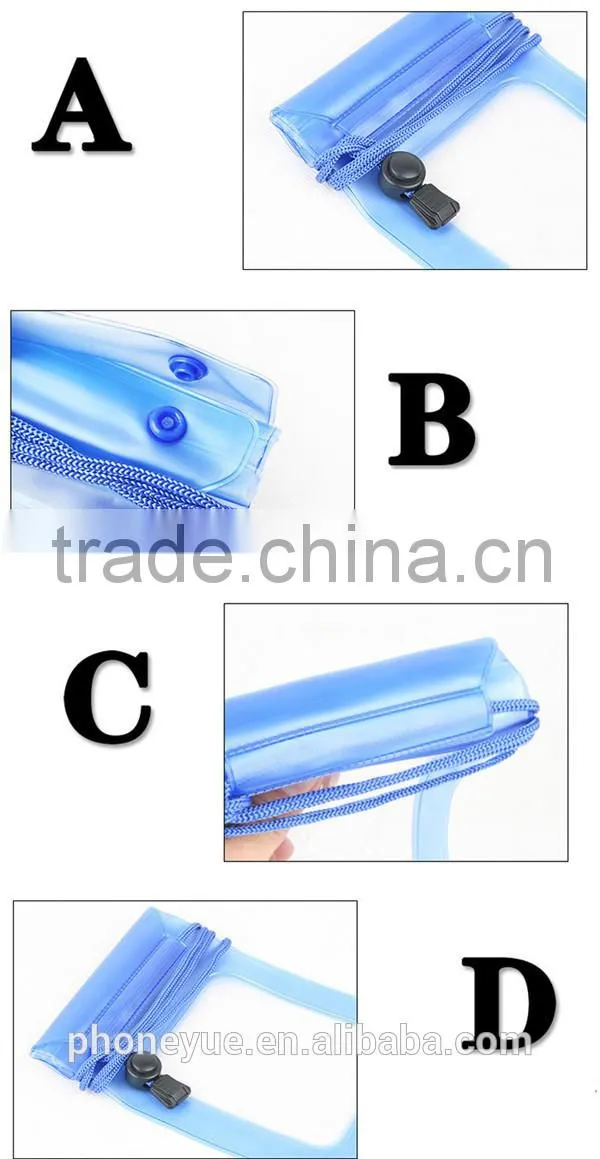 diving swimming waterproof pvc pouch bag pouch for samsung s5/s6