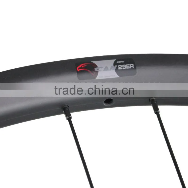 29er 35mm width carbon bike wheelset , clincher bubeless ready carbon all mountain bike wheelset AM290-35-TL