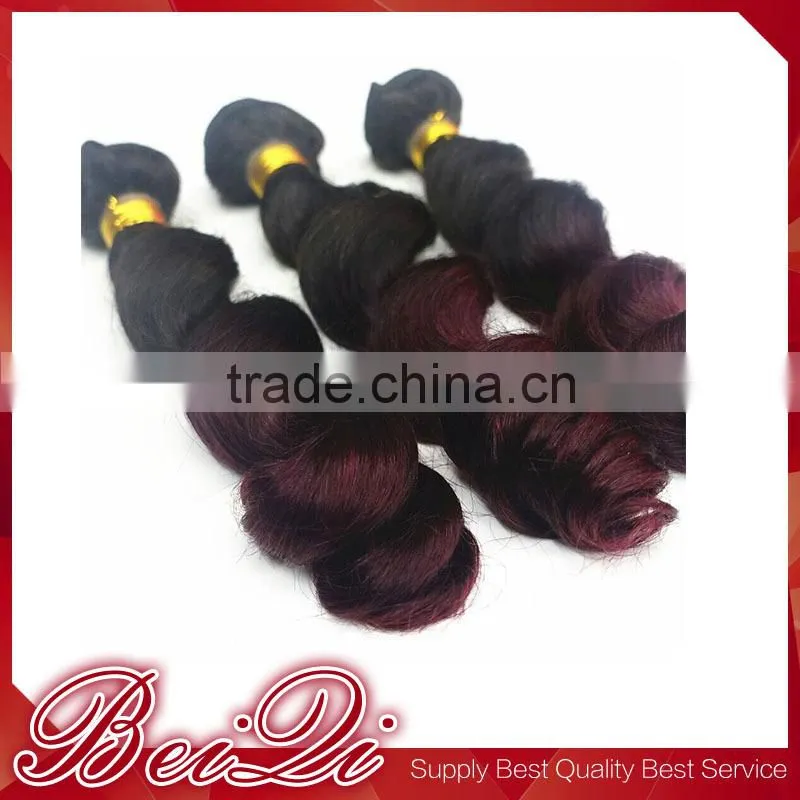 Cheap wholesale red color indian remy human hair weaving