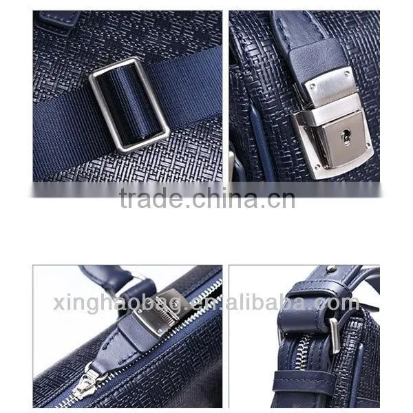 New brand braided briefcase 100% leather woven briefcase