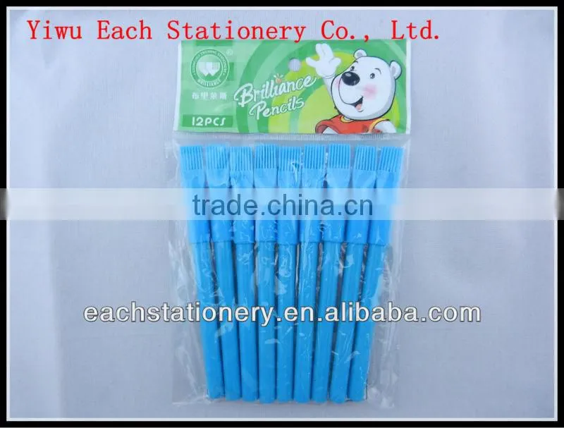 3.5inch Customized Design Pencil Wooden Pencil Children Color Pencil With Brush