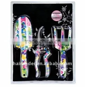 aluminum garden tool with printing floral surface