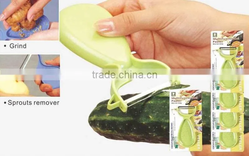 ABS+S/S 12.5*6.6 Kitchen tools stainless steel cute fruit&vegetable peeler/potato peeler