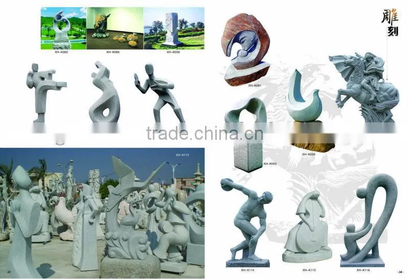 grey stone statues